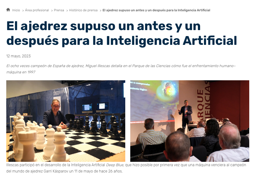 El ajedrez y la Inteligencia Artificial