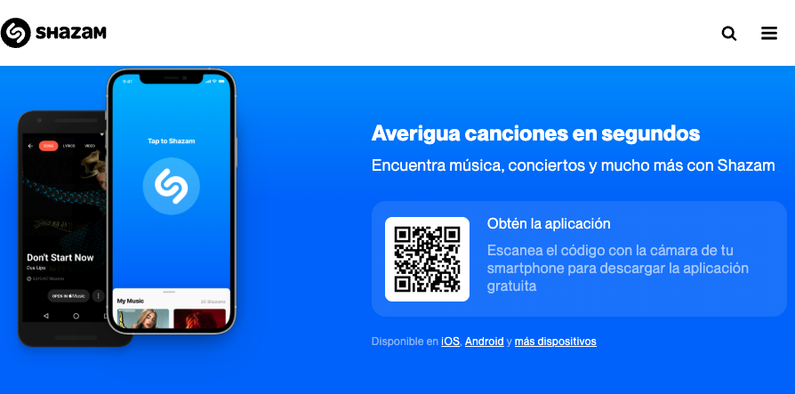 Shazam y reconocimiento de audio